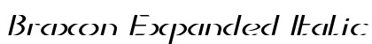 Braxon Expanded Italic Preview