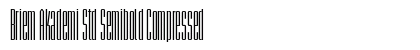Briem Akademi Std Semibold Compressed Preview