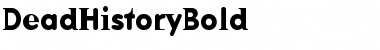 DeadHistoryBold Font