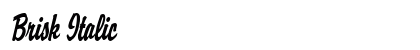 Brisk Italic preview