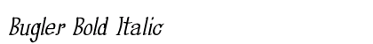 Bugler Bold Italic Preview