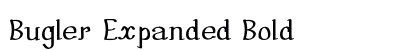 Bugler Expanded Bold preview