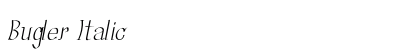 Bugler Italic Preview