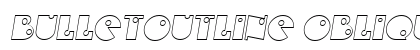 BulletOutline Oblique preview