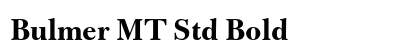 Bulmer MT Std Bold preview