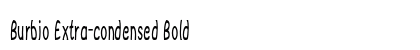 Burbio Extra-condensed Bold Preview