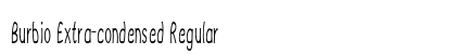 Burbio Extra-condensed Regular Preview