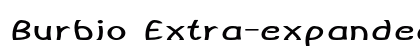 Burbio Extra-expanded Bold Preview