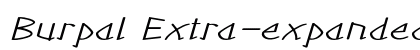 Burpal Extra-expanded Italic preview