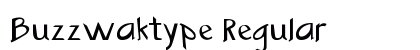 Buzzwaktype Regular preview