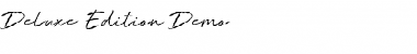 Deluxe Edition - Demo Font