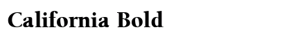 California Bold Preview