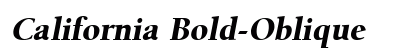 California Bold-Oblique Preview