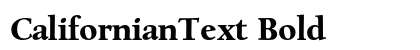 CalifornianText Bold Preview