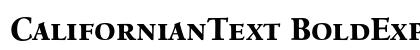 CalifornianText BoldExpert preview