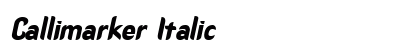 Callimarker Italic Preview