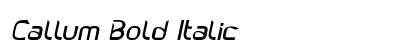 Callum Bold Italic Preview