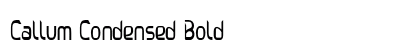 Callum Condensed Bold Preview