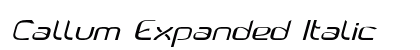 Callum Expanded Italic Preview