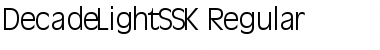 DecadeLightSSK Font