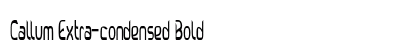 Callum Extra-condensed Bold Preview