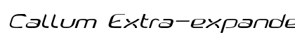 Callum Extra-expanded Italic preview