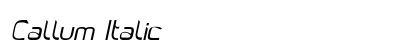Callum Italic Preview