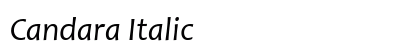 Candara Italic Preview