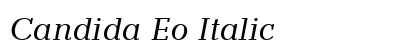 Candida Eo Italic Preview