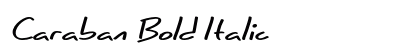 Caraban Bold Italic Preview