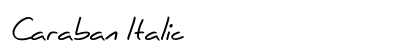 Caraban Italic Preview