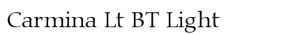 Carmina Lt BT Light Preview