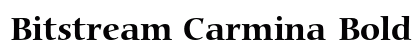 Bitstream Carmina Bold preview