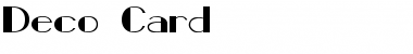 DecoCard Font