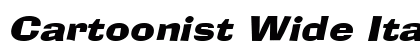 Cartoonist Wide Italic Preview