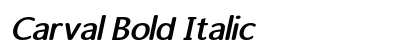 Carval Bold Italic Preview