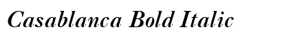 Casablanca Bold Italic Preview