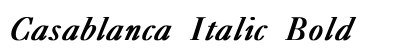 Casablanca Italic Bold preview