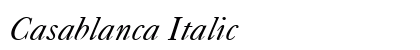 Casablanca Italic Preview