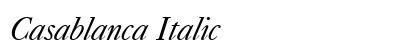 Casablanca Italic Preview