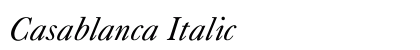 Casablanca Italic Preview