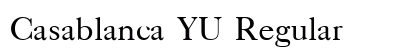 Casablanca YU Regular preview