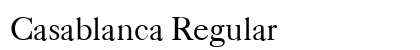 Casablanca Regular preview
