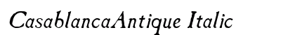 CasablancaAntique Italic Preview
