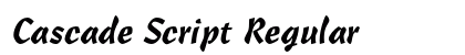Cascade Script Regular preview