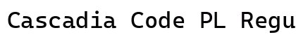 Cascadia Code PL Regular preview