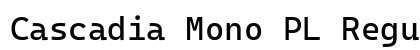 Cascadia Mono PL Regular preview