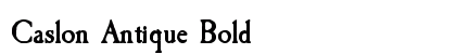 Caslon Antique Bold preview