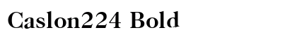Caslon224 Bold preview