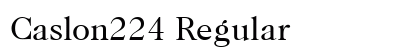 Caslon224 Regular preview